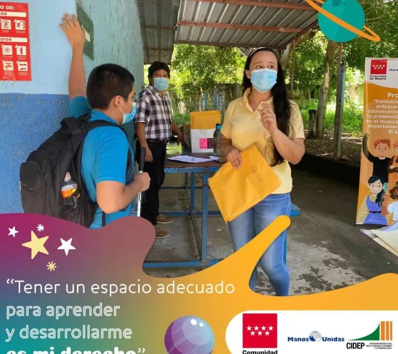 Proyecto de Manos Unidas para formación inclusiva de jóvenes en El Salvador 2021