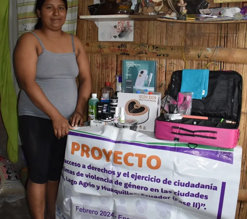 Proyecto de Manos Unidas en Ecuador 2024 y 2025 sobre atención a mujeres