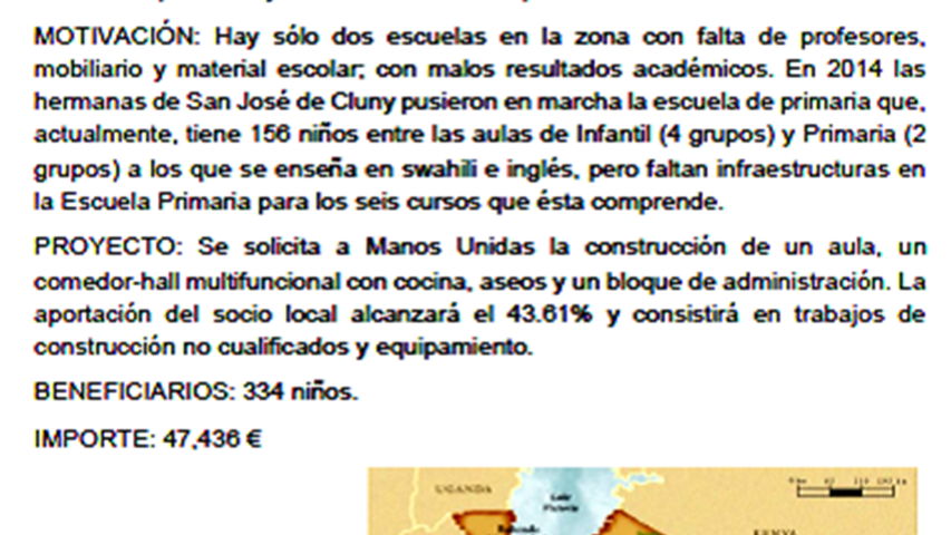proyecto mmuu tanzania ampliacion colegio primaria