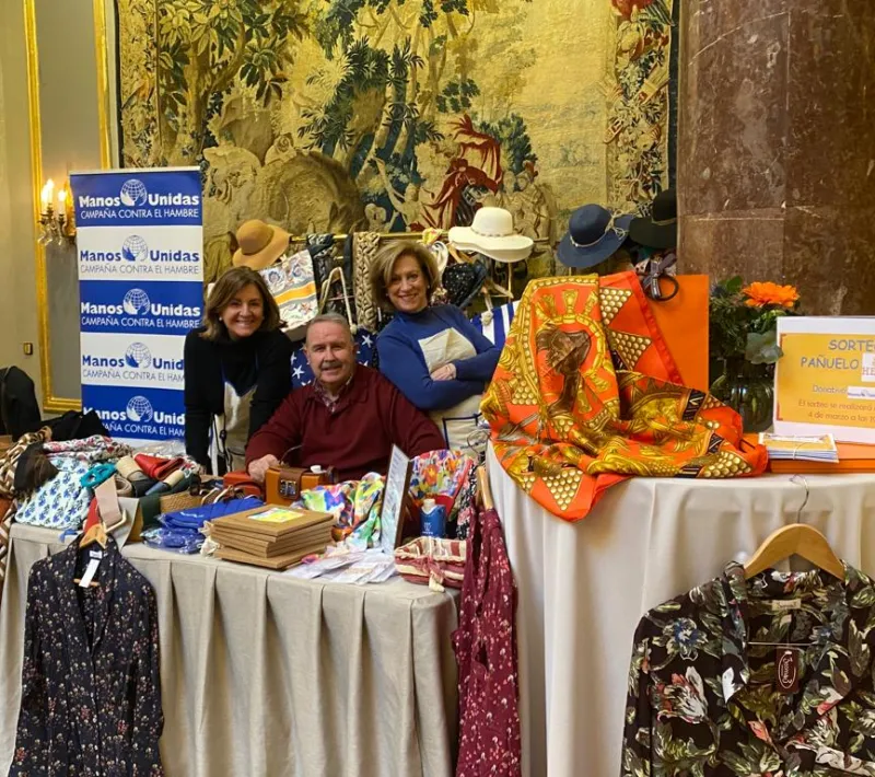 Rastrillo solidario en el hotel Wellington a favor de Manos Unidas en 2023