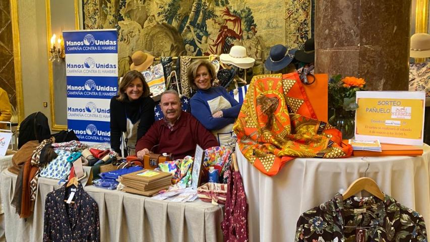 Rastrillo solidario en el hotel Wellington a favor de Manos Unidas en 2023