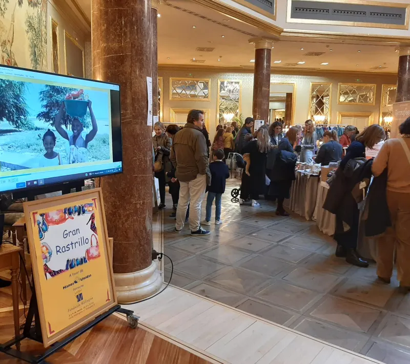 Rastrillo solidario en el hotel Wellington a favor de Manos Unidas en 2023
