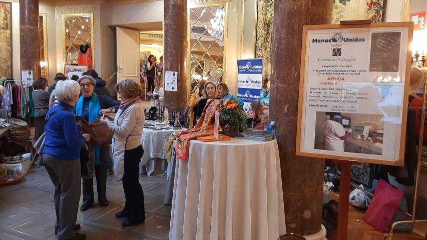 Rastrillo solidario en el hotel Wellington a favor de Manos Unidas en 2023