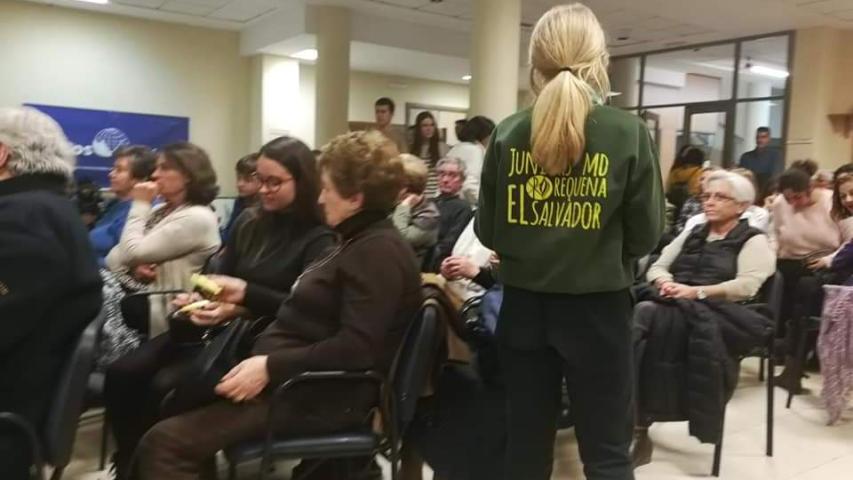 Cena del hambre en la delegación comarcal de Requena de Manos Unidas Valencia.