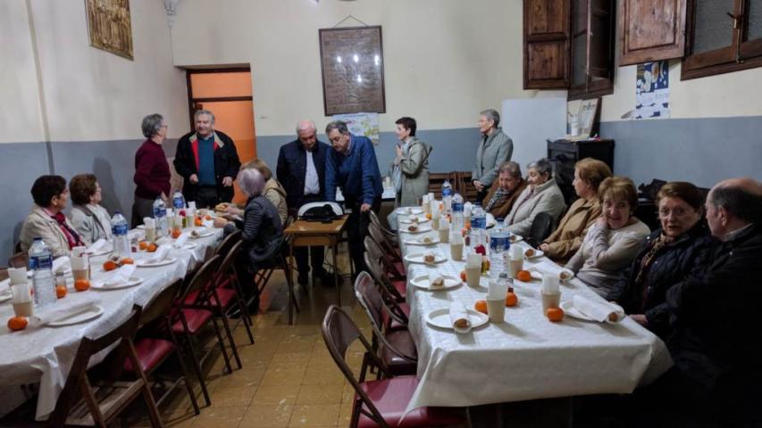 Cena del Hambre en la parroquia de Santa María del Puig. Manos Unidas Valencia.