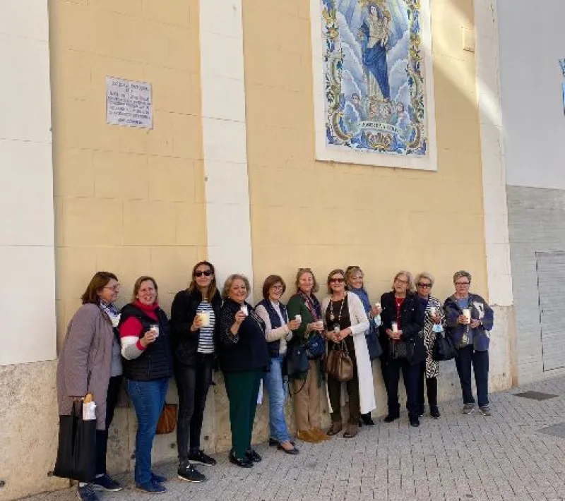 Las voluntarias de la comarcal de Sedaví encendieron la llama y con ella su compromiso.