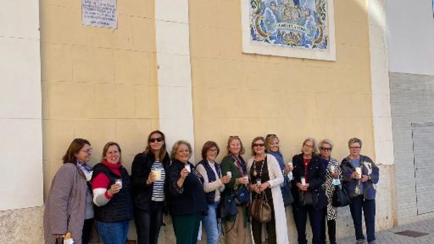 Las voluntarias de la comarcal de Sedaví encendieron la llama y con ella su compromiso.