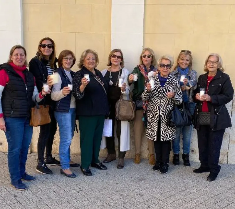 Las voluntarias de la comarcal de Sedaví encendieron la llama y con ella su compromiso.