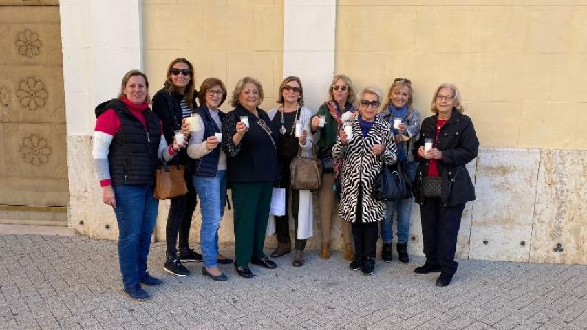 Las voluntarias de la comarcal de Sedaví encendieron la llama y con ella su compromiso.
