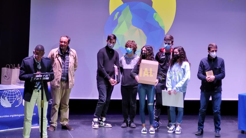 Uno de los premiados dirigió unas emotivas palabras a los asistentes.