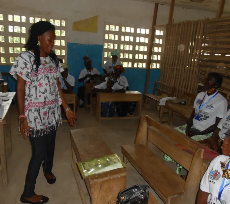 sgbv facilitator delivering the topic