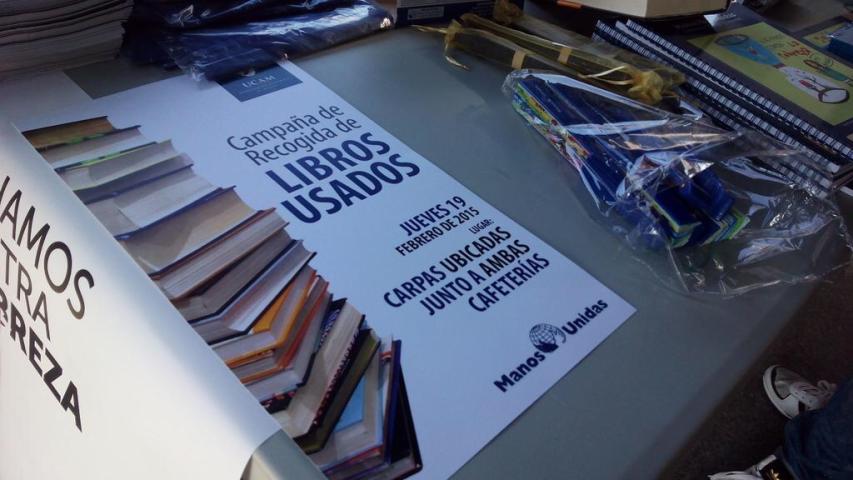 stand manos unidas murcia recogida libros ucam universidad catolica murcia 1