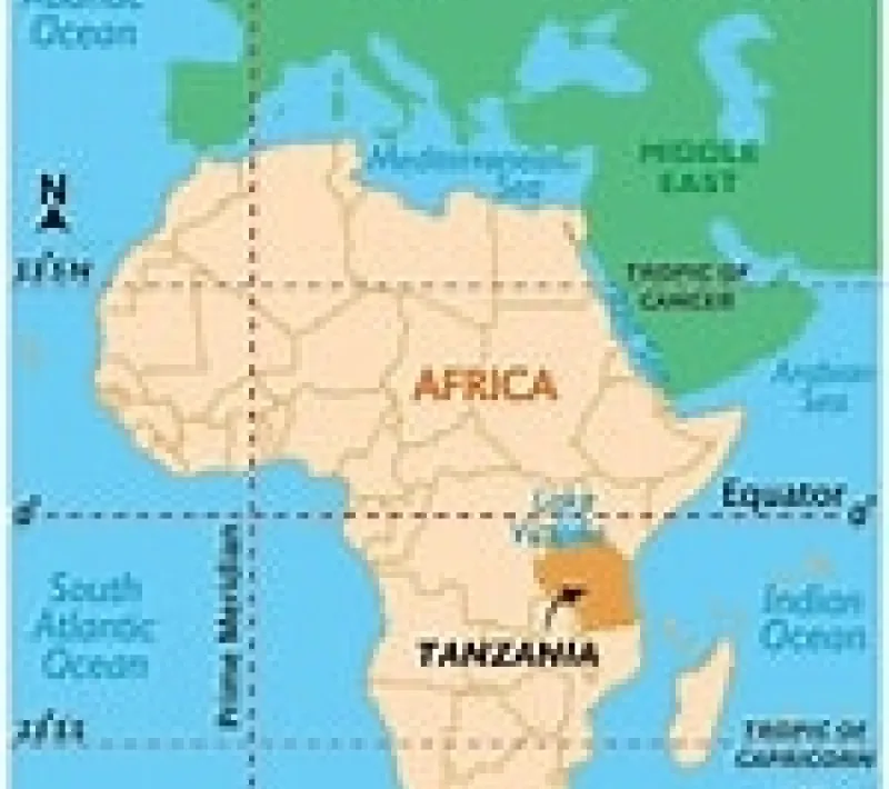 tanzania mapa