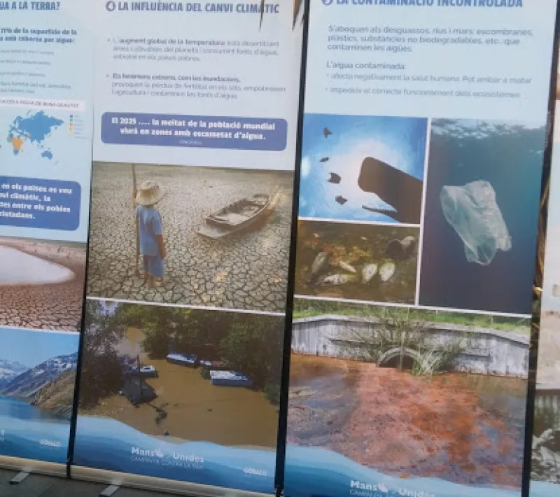 Exposición del agua durante la jornada