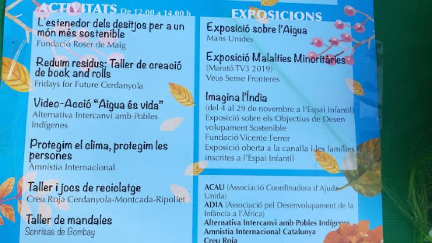 Horario y actividades de la jornada