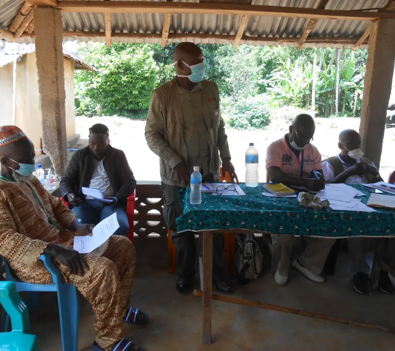 thomas jonny caritas rep. delivering a speech information sharing meeting makemuma