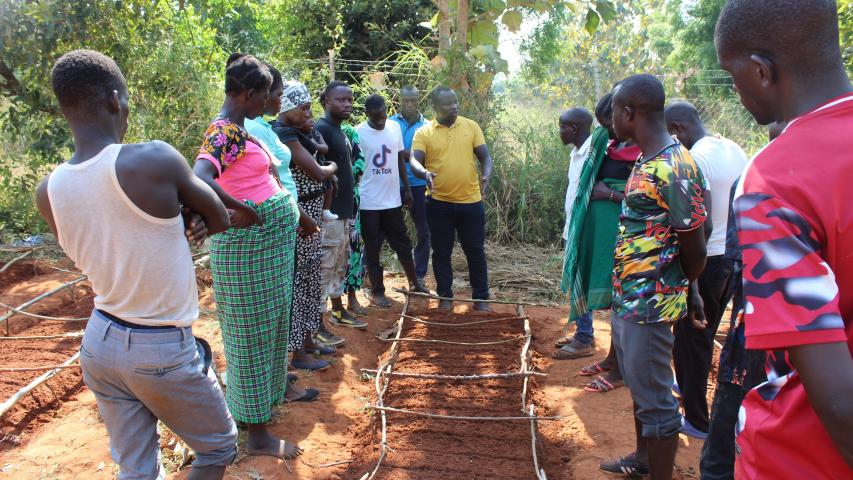 trainer in yello shirt during agro ecology training