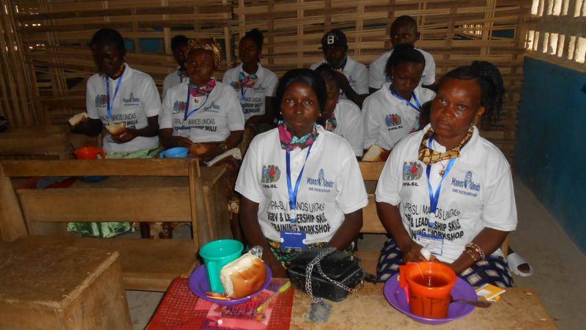training participants having the breakfast sgbv leadership