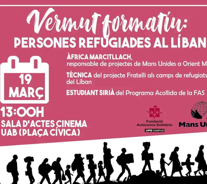 Aperitivo formativo: personas refugiadas en el Líbano