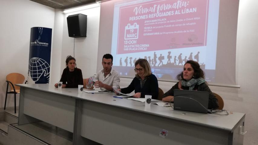 Ponentes en el "Aperitivo formativo", en la UAB