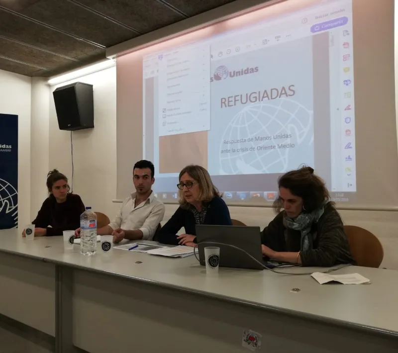 Ponentes en el "Aperitivo formativo", en la UAB