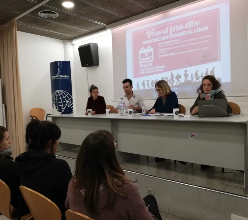Ponentes en el "Aperitivo formativo", en la UAB