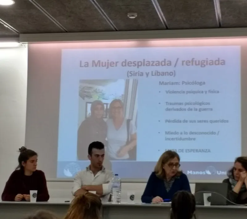 Ponentes en el "Aperitivo formativo", en la UAB