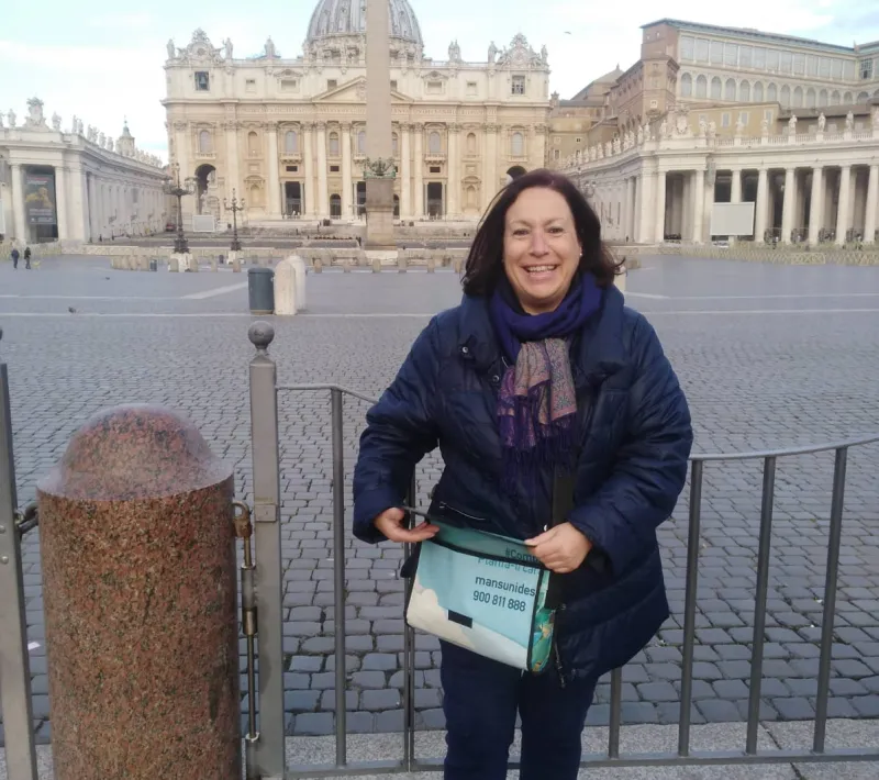 Nuestra presidenta-delegada, Elisenda García, en Roma