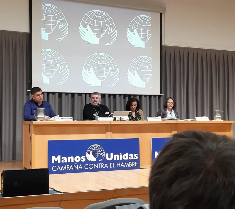 Conferencia de Manos Unidas durante las Jornadas de Formación de 2019.