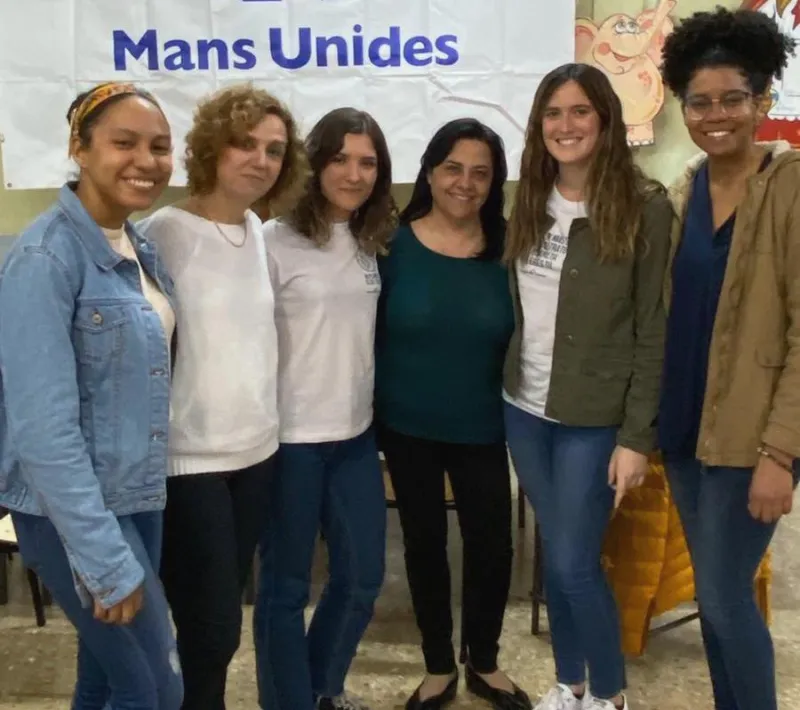 Organizadoras y colaboradoras de la cena solidaria de Manos Unidas.