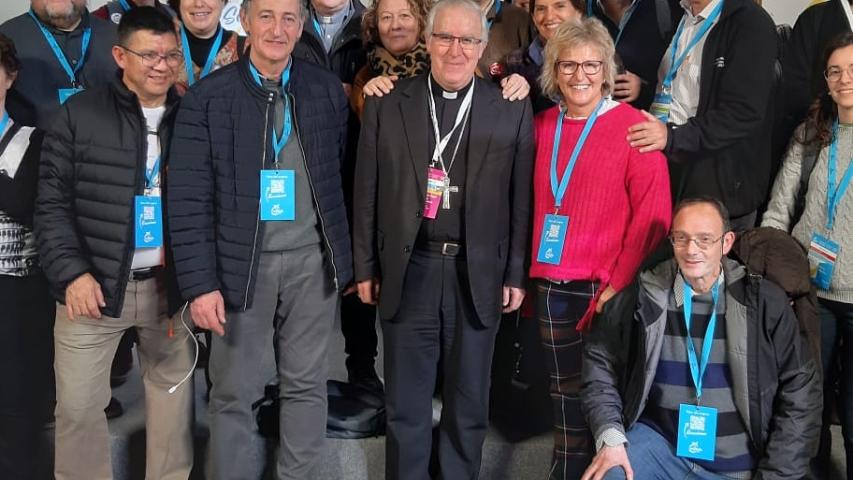 Manos Unidas con el obispo de Terrassa