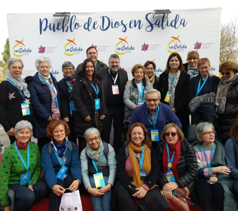 Manos Unidas con Mn. Escribano, Consiliario Nacional