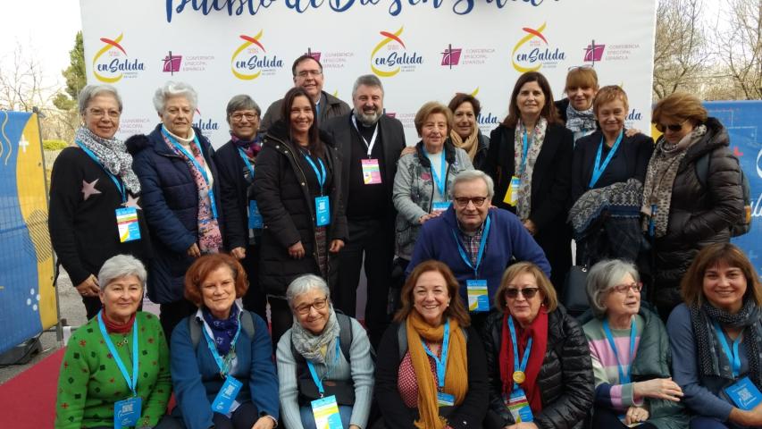 Manos Unidas con Mn. Escribano, Consiliario Nacional