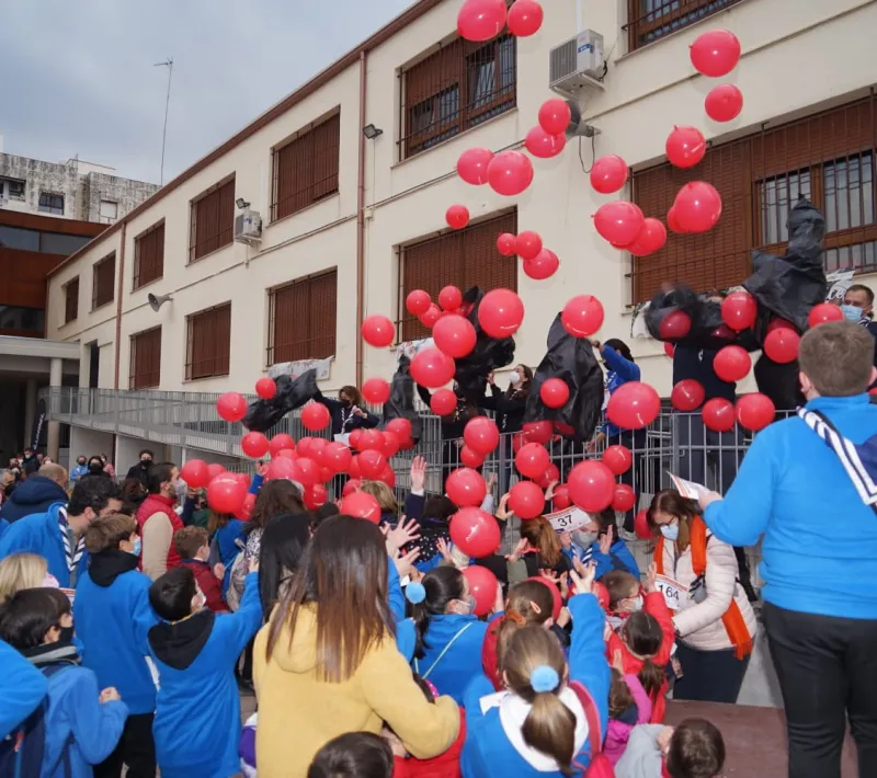 Marcha Solidaria contra el hambre en Onteniente de la comarcal de Manos Unidas Valencia.