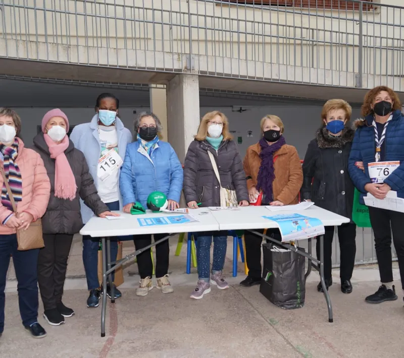 Marcha Solidaria contra el hambre en Onteniente de la comarcal de Manos Unidas Valencia.