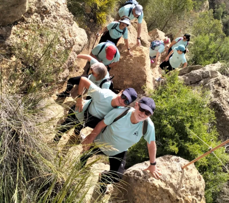xi ruta senderismo alhama subiendo