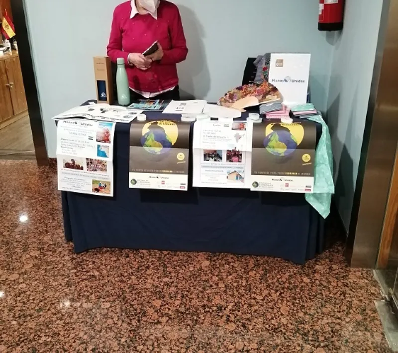 Stand de Manos Unidas Madrid en la XV edición de foro IEB SOLIDARIO