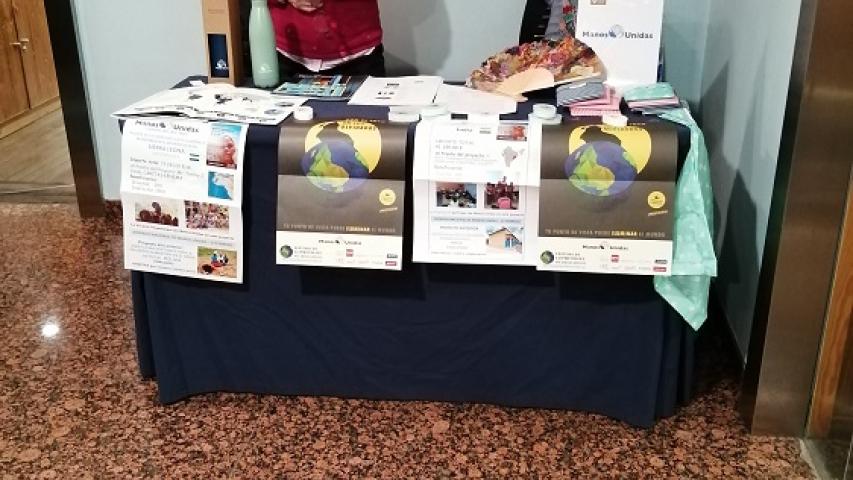 Stand de Manos Unidas Madrid en la XV edición de foro IEB SOLIDARIO