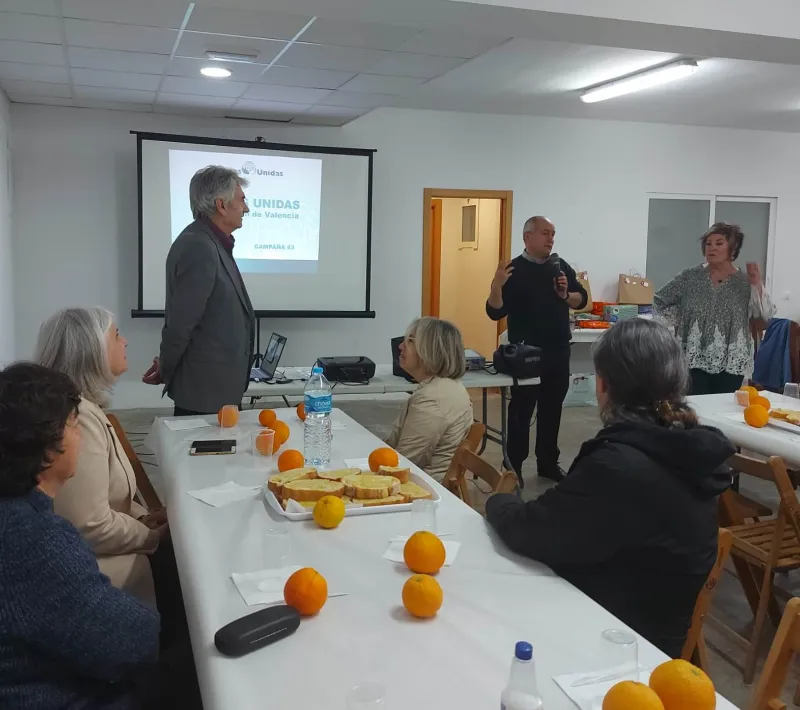 Cena del Hambre en la comarcal de Manos Unidas Valencia en Yátova.