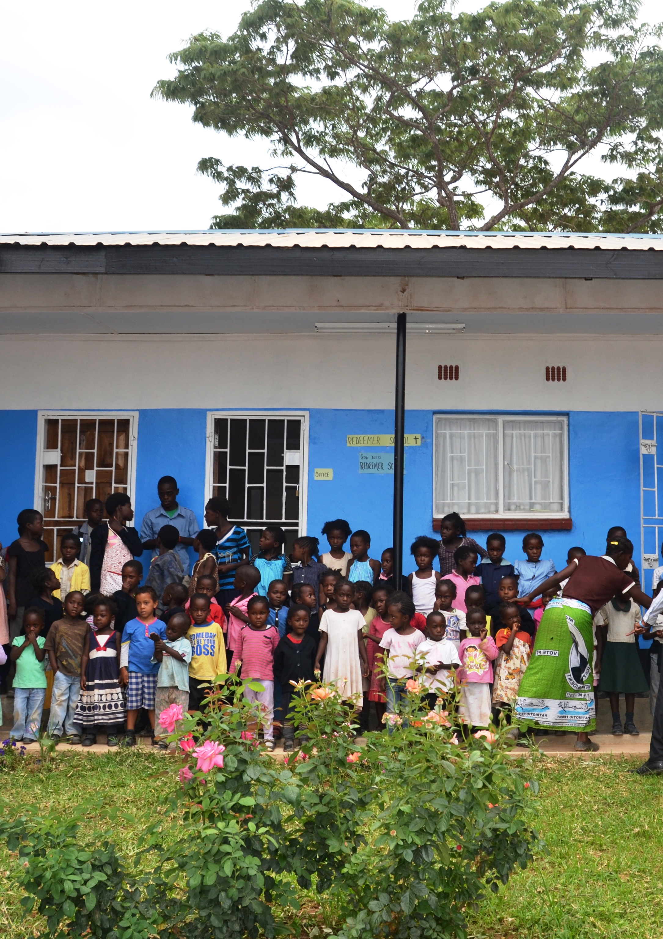 Escuela de primaria en la zona rural de Waterfalls, Zambia